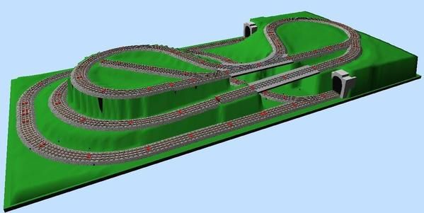 Model railroading track planning software machine