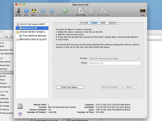 Mac software wipe hard drive